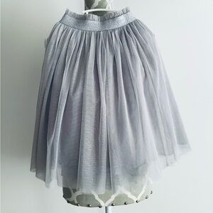 Marks & Spencer Silver Glitter A-Line Skirt